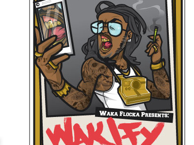 Waka Flocka app art draw drawing graphic graphicdesign illustration illustrator photoshop vector vexel