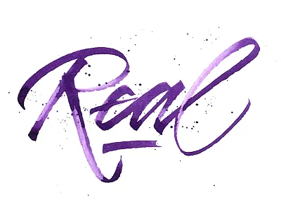 Keep it... calligraphy handmade ink lettering paper real ruling pen type