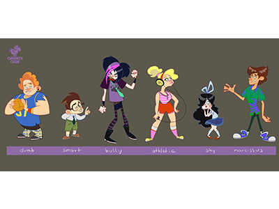 Teenagers / Подростки character design
