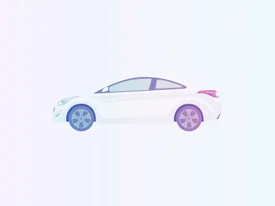 Vector 2014 Elantra 2d illustration vector