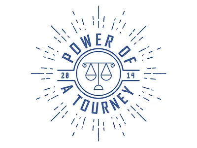 Kickball Team T-Shirt Design attorney badge graphic law modern scale seal simple typography