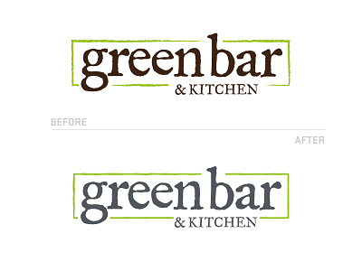 Green Bar - New logo organic restaurant vegan