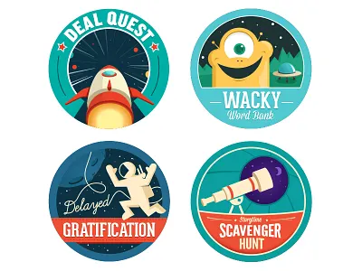 Launchpad Activities 9 through 12 activities badges children launchpad logos rocket space stickers