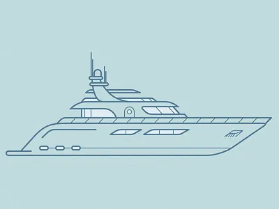 Yacht illustration line art sketch yacht