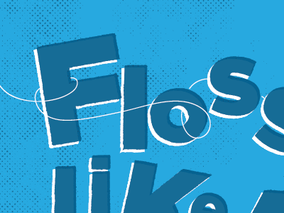 FLOSS LIKE A BOSS, wip dental floss kids line type