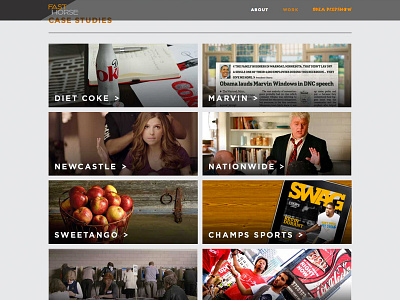 Fast Horse Website, Work fast horse web design website