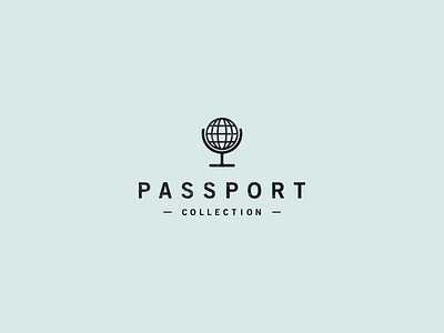 Passport Collection Logo branding collection concept logo passport wine