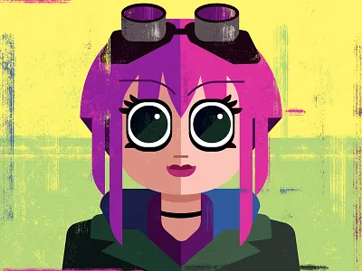 Ramona Flowers alan defibaugh comics geometric illustration movies scott pilgrim scott pilgrim vs. the world vector
