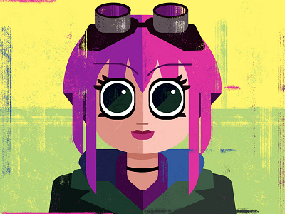 Ramona Flowers alan defibaugh comics geometric illustration movies scott pilgrim scott pilgrim vs. the world vector