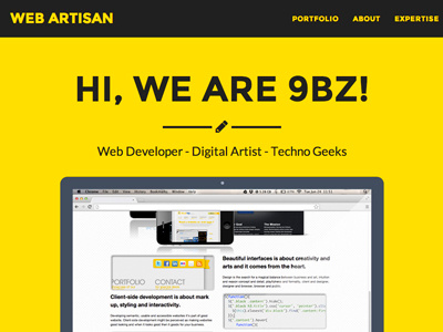 Yellow black indonesia jakarta web design yellow