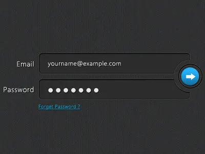 Please Login login panel ui design