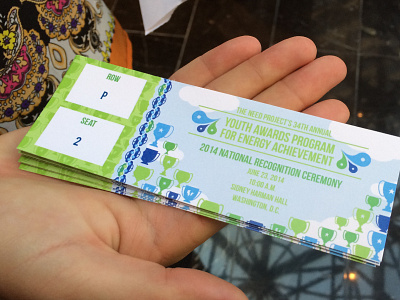 2014 National Recognition Ceremony Tickets award ceremony tickets