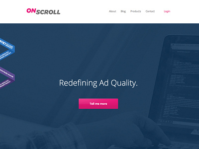 OnScroll - Website update ads advertisement onscroll website