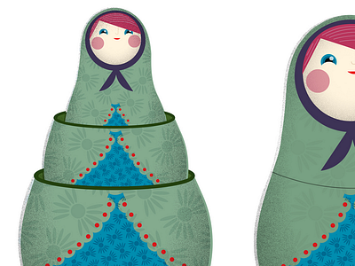 Russian Nesting Dolls antique dolls knick knack nesting dolls russian vintage