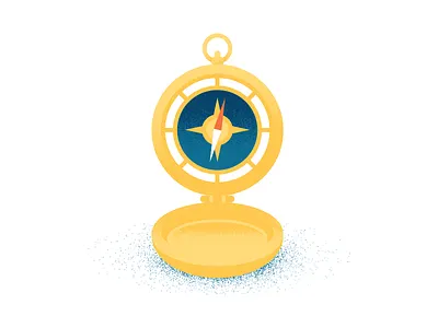 Navigational Instrument compass direction gold guide illustration texture