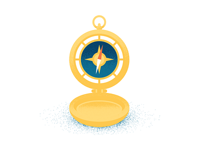 Navigational Instrument compass direction gold guide illustration texture