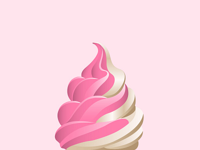 Panama : Casa del Helado culture helado ice cream illustration panama soft serve strawberry vanilla