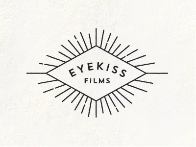Eyekiss Films branding diamond eyekiss films illustration production company rays