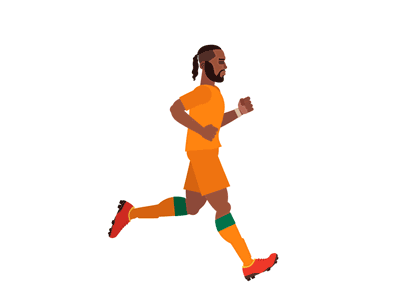 walk #3 animation drogba gif illustrator jae motion graphics vector walk cycle