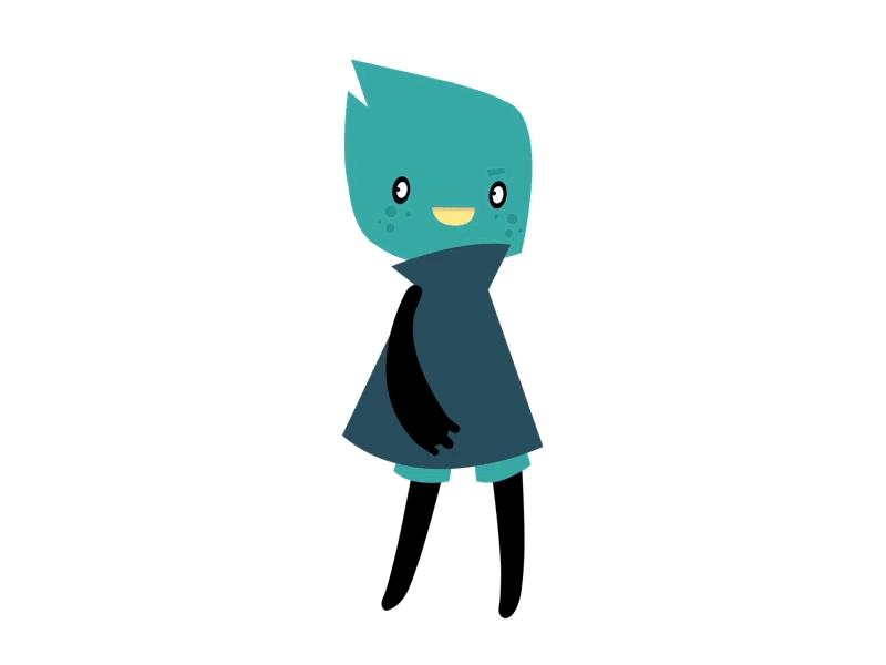 Kirk is a Rockstar alien animation blue character design