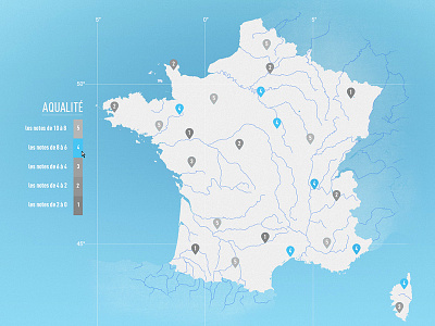 Je suis vitale - map datavisualisation france map water