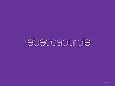 Rebeccapurple css4 eric meyer purple rebeccapurple tribute