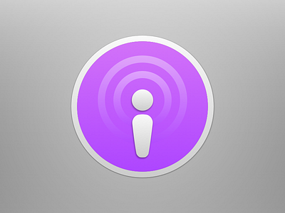 Yosemite Podcasts icon podcasts sketch sketchapp yosemite