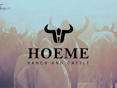 The logo named " Hoeme Ranch and Cattle" designed by Ansysoft adobeillustrator agriculturalorganization cattlegrazing conservation deerhabitat govecounty hoemeranchcattle kansasranching kansaswildlife landmanagement lesserprairiechicken logodesign prairiechickens ranchlife sustainableagriculture wildlifehabitat