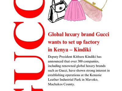 Newspaper Design design graphic design gucci gucci company kenya newsletter newspaper social media typography