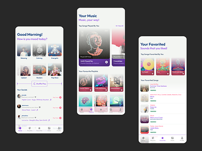 Museo - Music Sharing App figma product ui ux