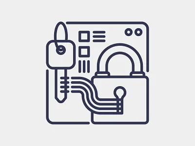 Security icon design graphic design icon illustration key lock logo vector