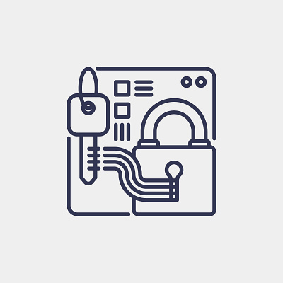 Security icon design graphic design icon illustration key lock logo vector