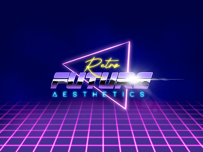 Retro Future Aesthetics graphic design illustration