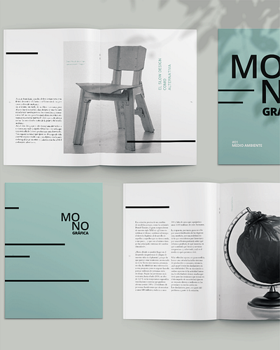 Proposal for Monográfica Magazine – Issue #01: Environment editorial design graphic design magazine design