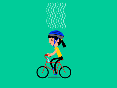 Girl On Bike