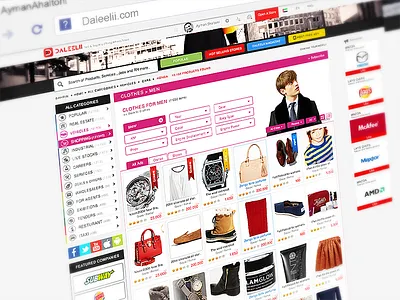 Daleelii System - shopping - Level 2 commerce daleelii e free network project social ui ux webdesign website