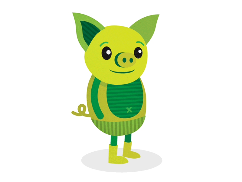 Piglet Guy animation gif illustration
