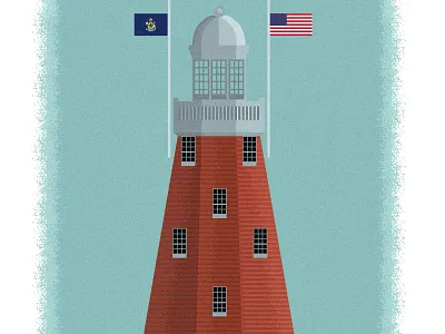 Portland Observatory WIP illustration lighthouse maine maritime portland sea texture vector