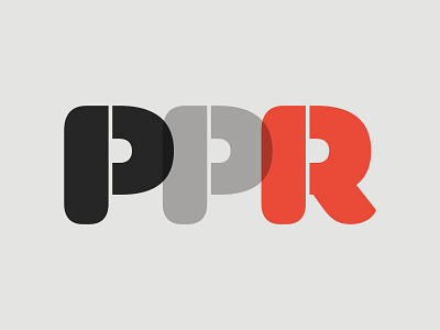 PPR Logo bold identity logo mark red