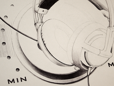 Music tribute illustration ballpen illustration music