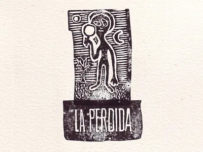 La Perdida block la perdida lino perdida print stamp