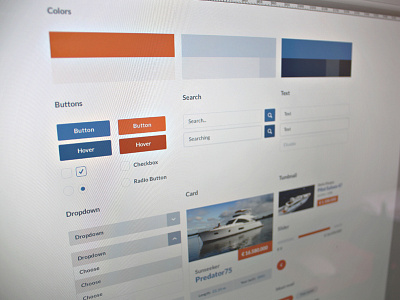 UI preview buttons drop down elements kit psd search ui ui kit user interface