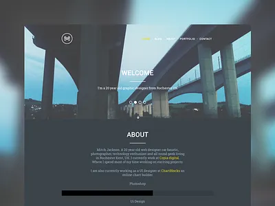 Personal Website Redesign clean flat minimal personal portfolio responsive sass