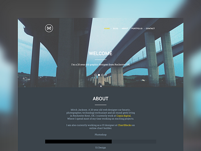 Personal Website Redesign clean flat minimal personal portfolio responsive sass