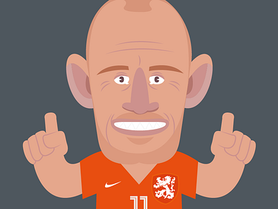 Road to World Cup football holland netherlands robben soccer speed vector worldcup