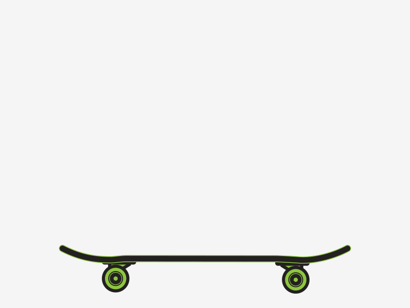 Keep Pushin' animation deck flip gif kick skateboard