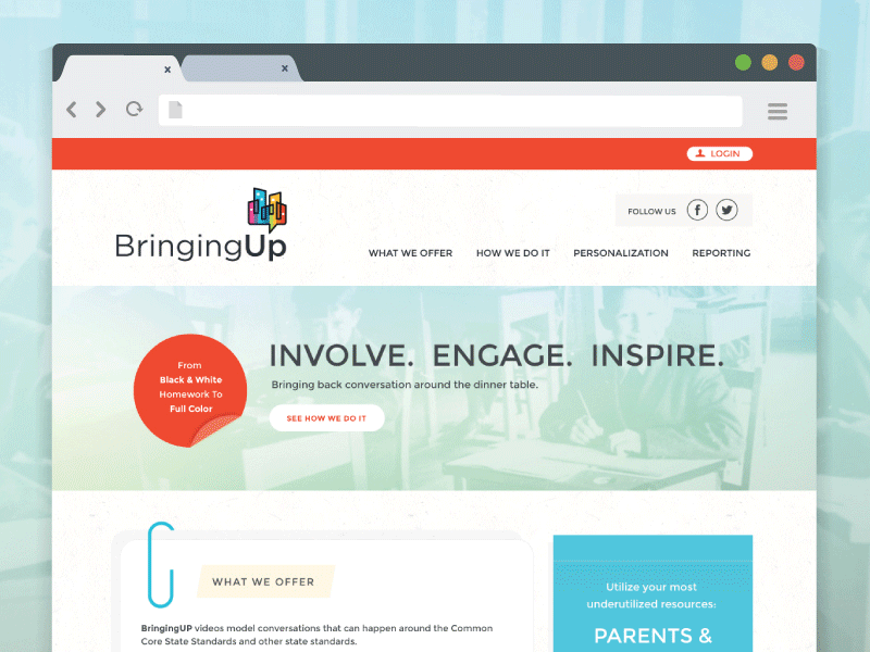 Web Layout – WIP education layout web design website