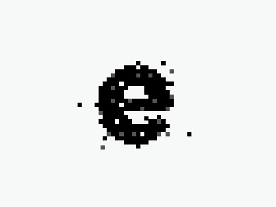 E is for Error clean digital error flat logo logos minimal typography