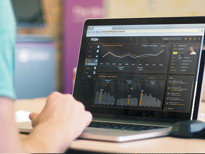 Throwback Thursday #2: PUSH Portal chart dashboard graph home interface photography portal push toronto ui ux web