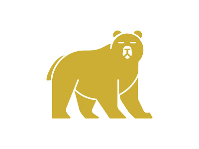 Bear bear geometric logo logomark mark